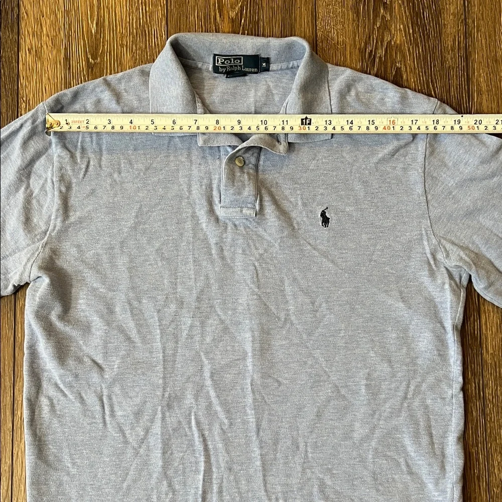 Polo Ralph Lauren Light Blue Long Sleeve Polo Shirt Mens Size Medium